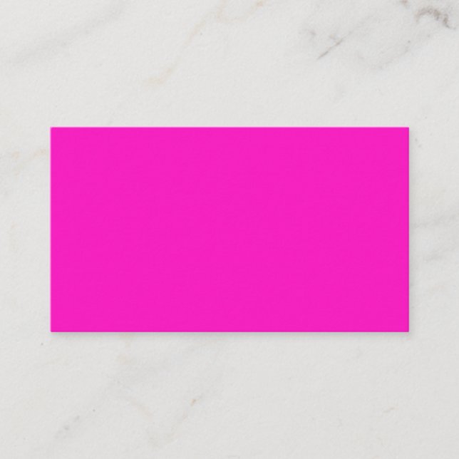 Shocking Pink Business Card (Front)