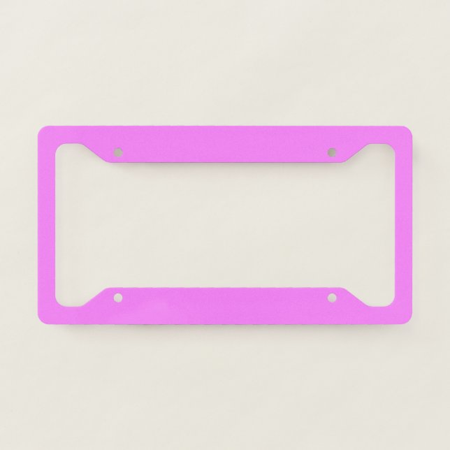Shocking Pink hex code FB7EFD License Plate Frame (Front)