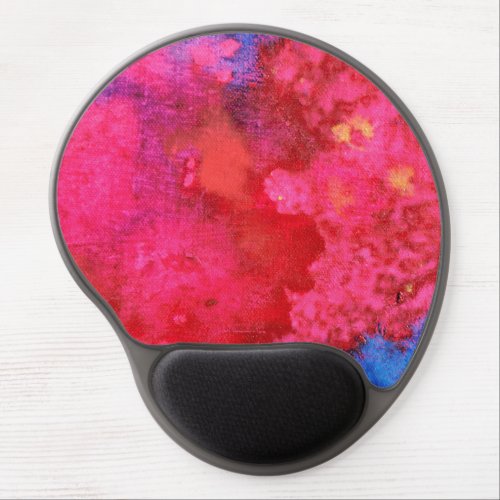 Shocking Pink hot contemporary abstract Gel Mouse Pad