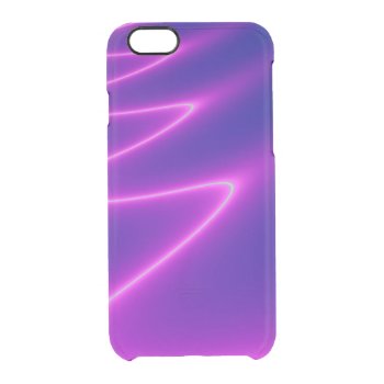 Shocking Pink Lightening Clear iPhone 6/6S Case