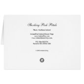 Shocking Pink Petals Card (Back Horizontal)