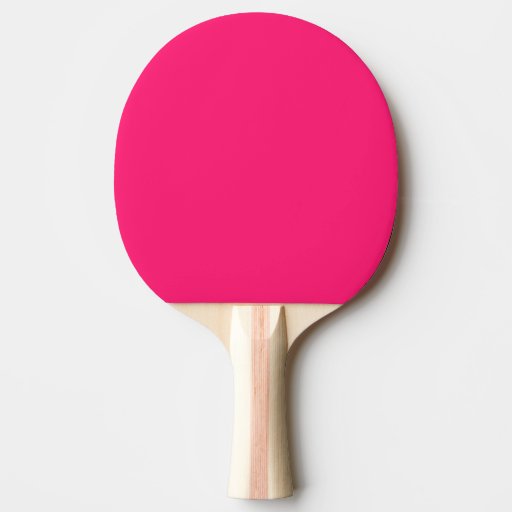 Shocking Pink Solid Color Ping Pong Paddle | Zazzle