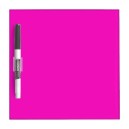 Shocking Pink Solid Color Dry Erase Board