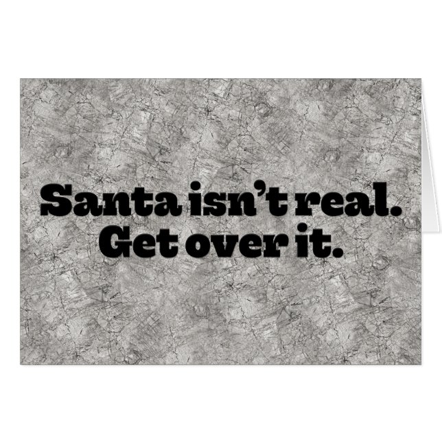 Shocking “Santa Isn’t Real” Christmas Card (Front Horizontal)