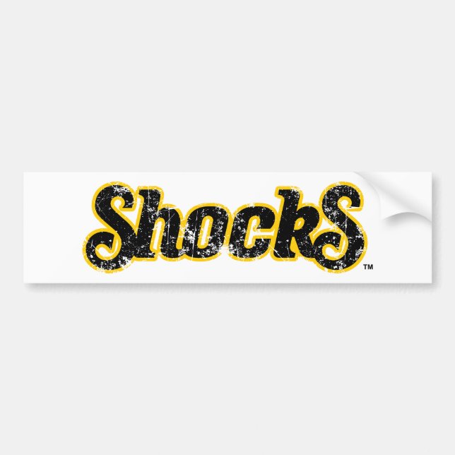Shocks Distressed Bumper Sticker (Front)