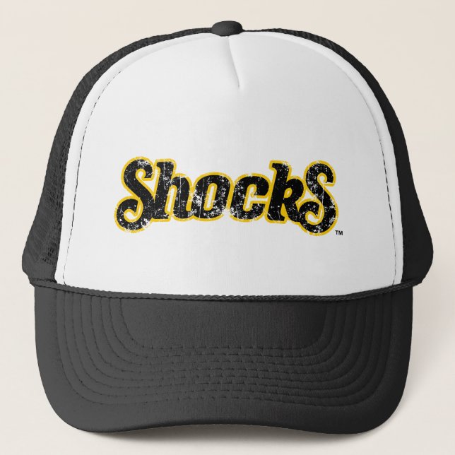 Shocks Distressed Trucker Hat (Front)