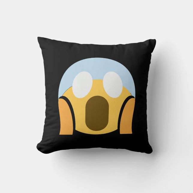 Shockwave Emoji Throw Pillow (Front)