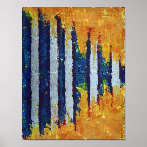 Shockwave modern contemporary abstract painting poster