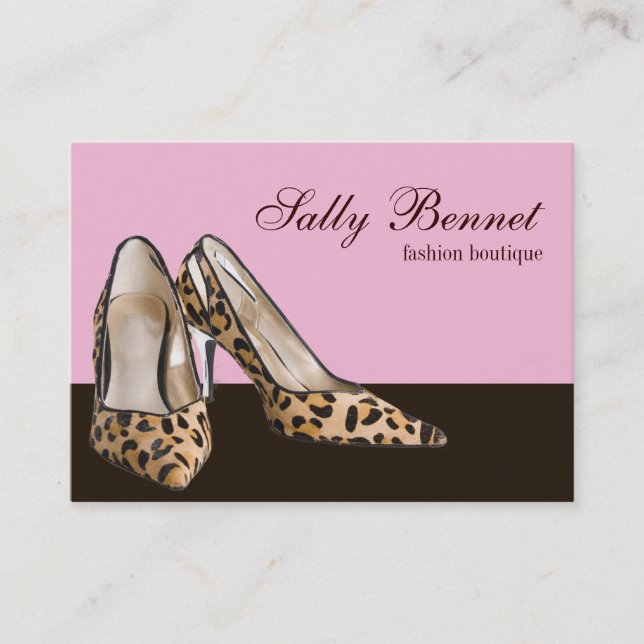 Shoe Boutique Store Business Card (Front)