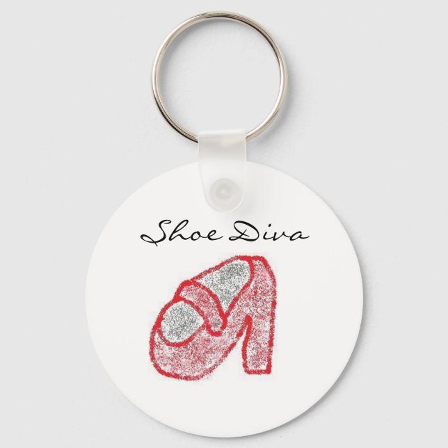 Shoe Diva keychain (Front)