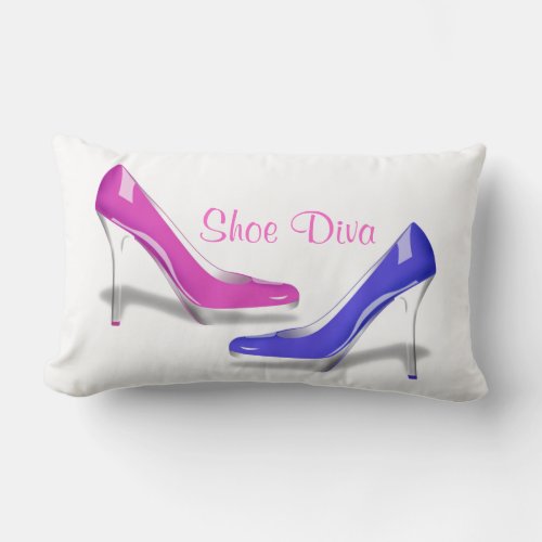 Shoe Diva _ Shoes Make Me Happy High Heel Stiletto Lumbar Pillow