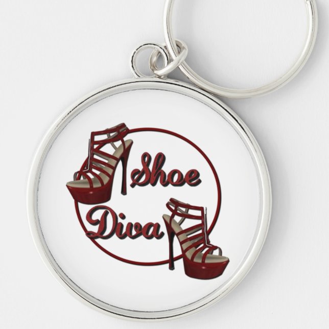Shoe Diva Women's Humor Key Chain (Front)