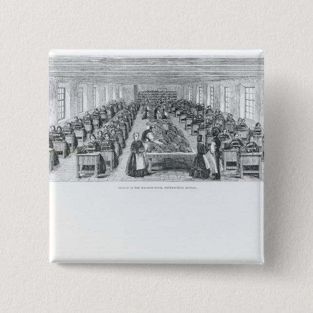 Shoe Factory Pinback Button (Front)