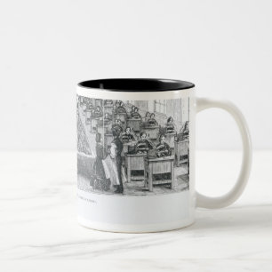 Shoe Factory Two-Tone Coffee Mug