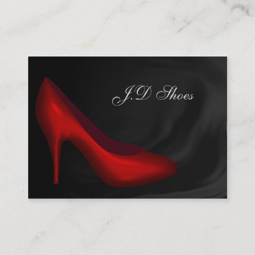 Customizable Shoe Fashion business cards