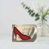 Shoe Fashion business cards (Standing Front)