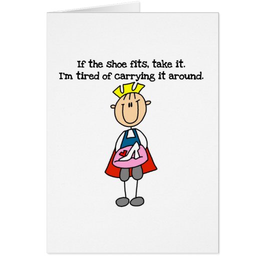 Shoe Fits Prince Cards (Front)