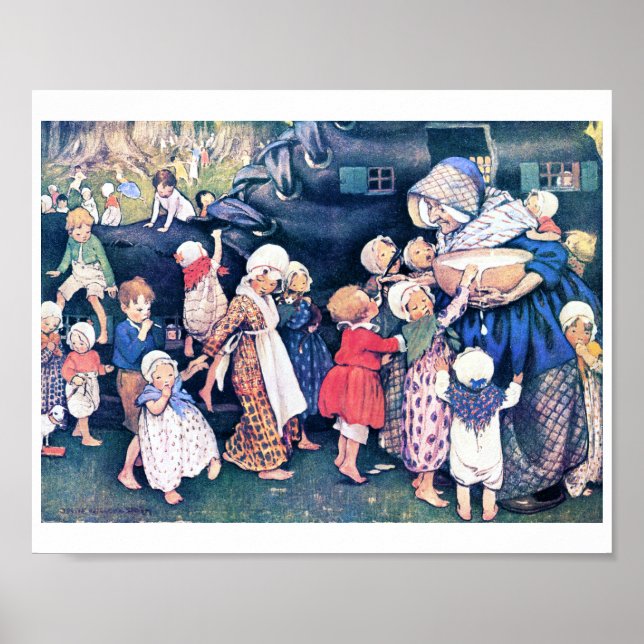 Shoe House, Jessie Willcox Smith Poster (Front)