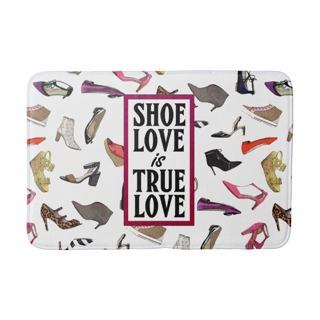 Shoe love is True Love Bath Mat Rug (Front)