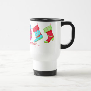 Shoe Lover Modern Boots Christmas Stockings Travel Mug