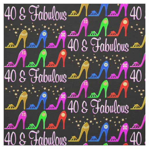 SHOE LOVING 40 YEAR OLD FABRIC