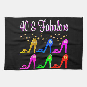 SHOE LOVING 40 YEAR OLD TOWEL
