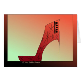 Shoe Mania II by Debbie Jensen Cards