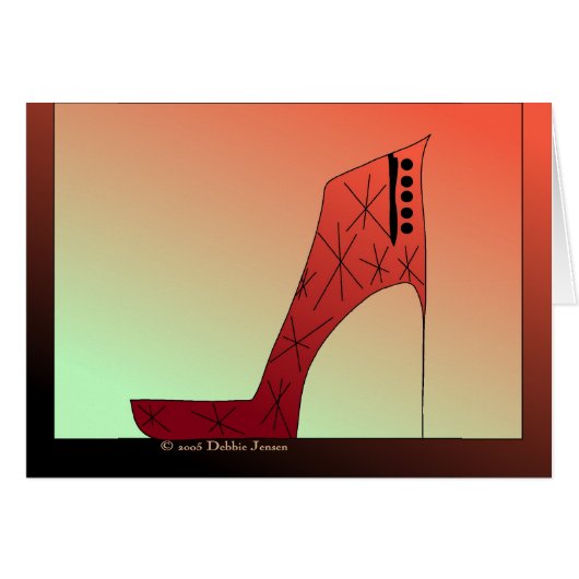 Shoe Mania II by Debbie Jensen Cards (Front Horizontal)