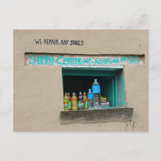 shoe repair postcard (Front)