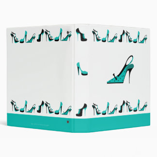 Shoe ringbinder -turquoise binder