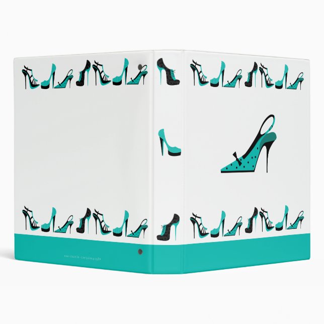 Shoe ringbinder -turquoise binder (Background)