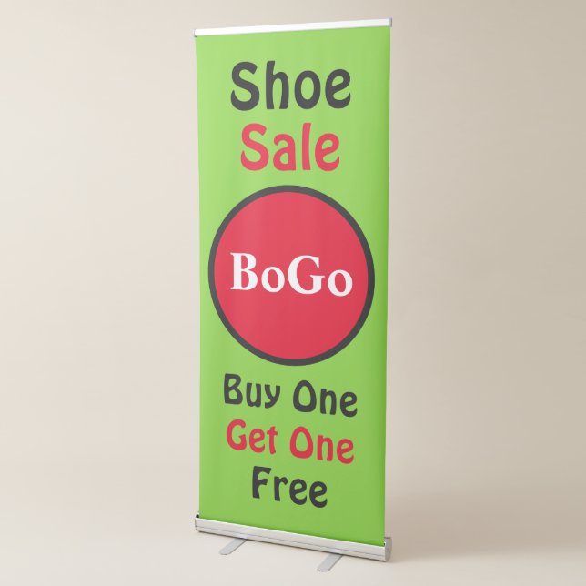 Shoe Sale BoGo Retractable Banner (3/4)