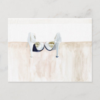 Shoe Showcase: Wander in White Postcard