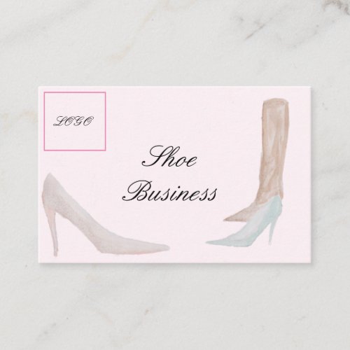 Shoe Store Fashion Business Card