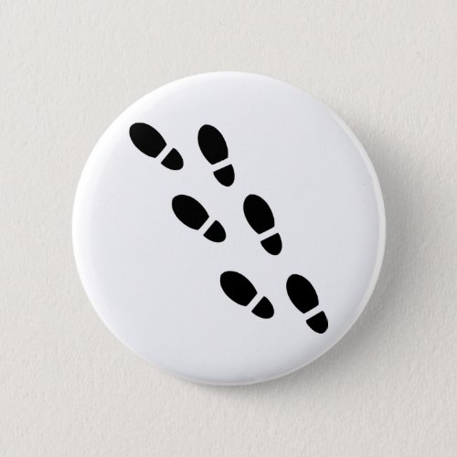 Shoe tracks _ Footprint Pinback Button