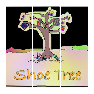 Shoe Tree Funny Triptych