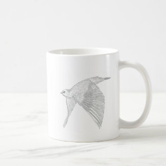 Shoebill and bluebird coffee mug