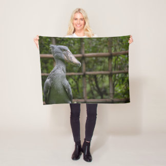 Shoebill (Balaeniceps rex) Fleece Blanket