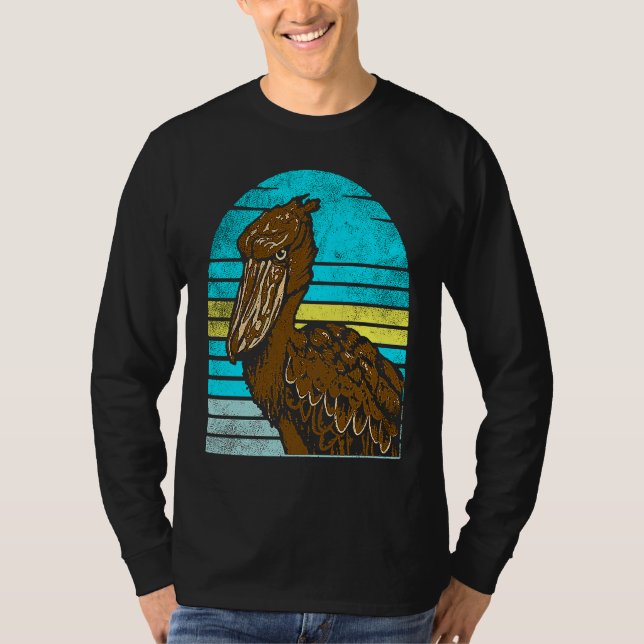 Shoebill Bird Animal Colorful  1 T-Shirt (Front)