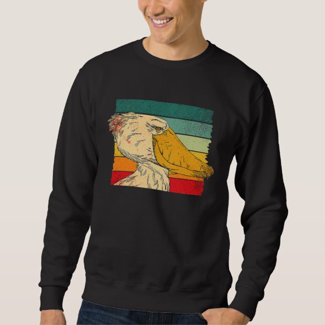 Shoebill Bird Animal Colorful  5 Sweatshirt (Front)