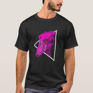 Shoebill Bird Animal Colorful Vaporwave T-Shirt