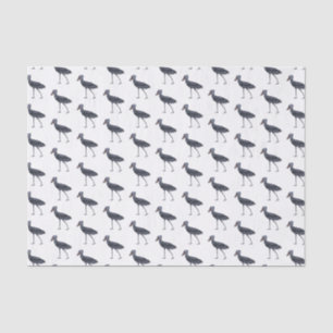 Shoebill bird cartoon illustration tissue paper