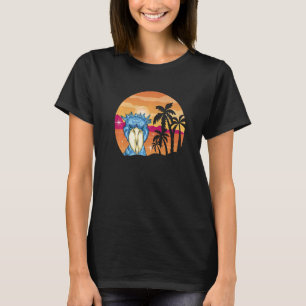 Shoebill Bird Summer Sunset Mayan Bird African Bir T-Shirt