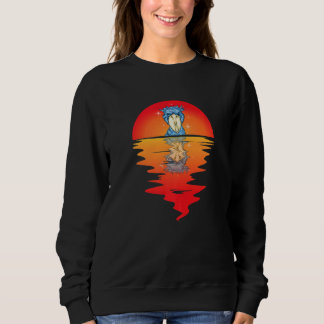 Shoebill Bird Sunset Vintage African Mayan Bird Sh Sweatshirt