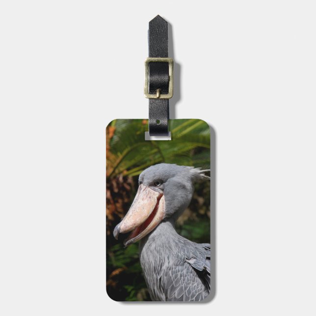 Shoebill Luggage Tag (Front Vertical)