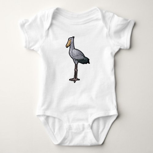 Shoebill Stork Baby Bodysuit