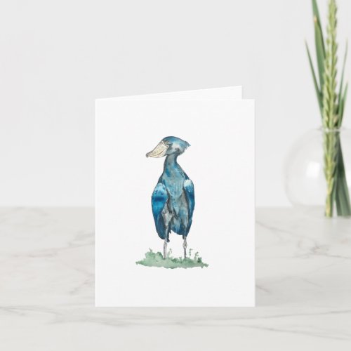 Shoebill Stork Folded Note Card