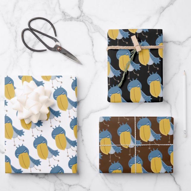 Shoebill  wrapping paper sheets (Front)
