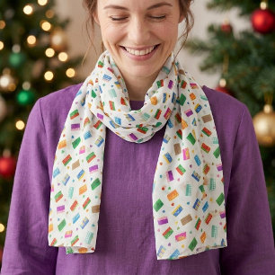 Shoebox Love Scarf - White