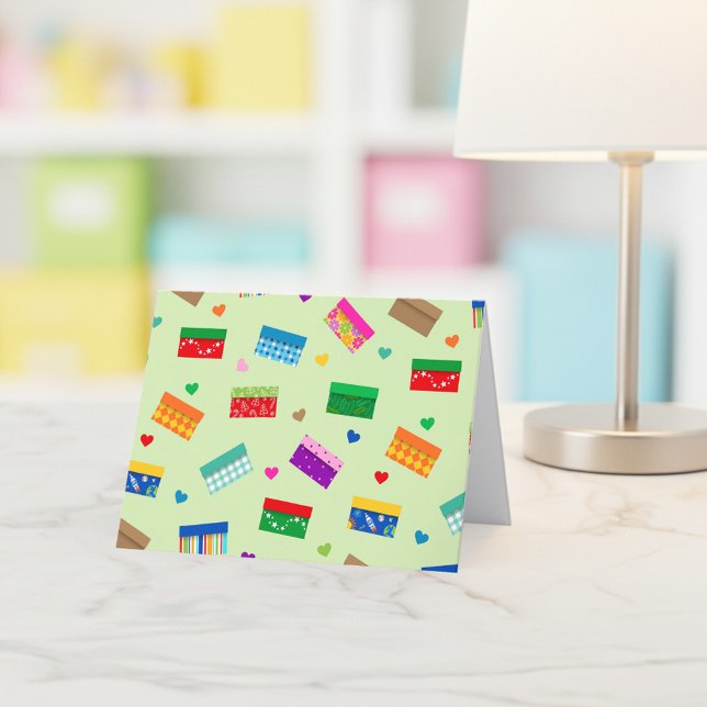 Shoebox Love Thank You Card - Green (Creator Uploaded)